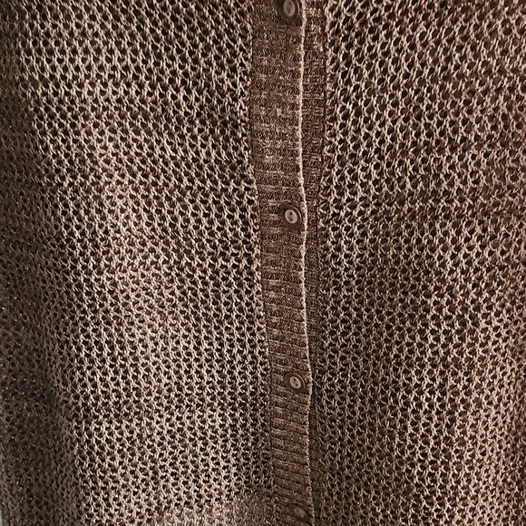 Boho Knit Top Size Large Highlow Hem Coastal Vibe Lightweight Beachy - Picture 6 of 6